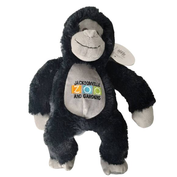 Wishpets NWT Gorilla Nyani 2017 Jacksonville Zoo & Gardens Stuffed Animal Plush - Picture 1 of 8